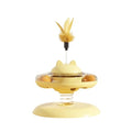 Pet Leaky Turntable 3 In 1 Cat Toy With Rocking Spring Layer Treat Dispenser Color May Vary