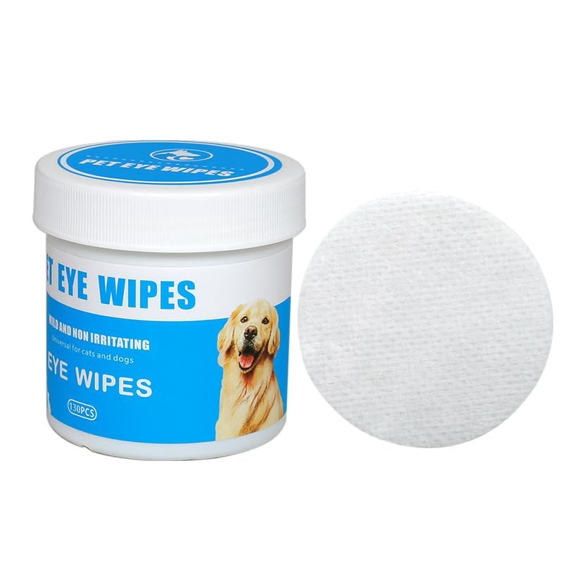 Pet Eye Wipes For Dogs Cats Gentle Tear Stain Remover Soothing Non Irritating Cleaning Wipes Safe For Daily Use Helps Remove Dirt Discharge Around Eyes Pack Of 1