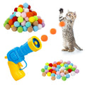 Interactive Ball Launcher Cat Ball Toys Launcher With 20pcs Soft Plush Balls Silent Smart Play Toy Shooting Toy Funny Interactive Cat Toys For Indoor Training Exercise Playing