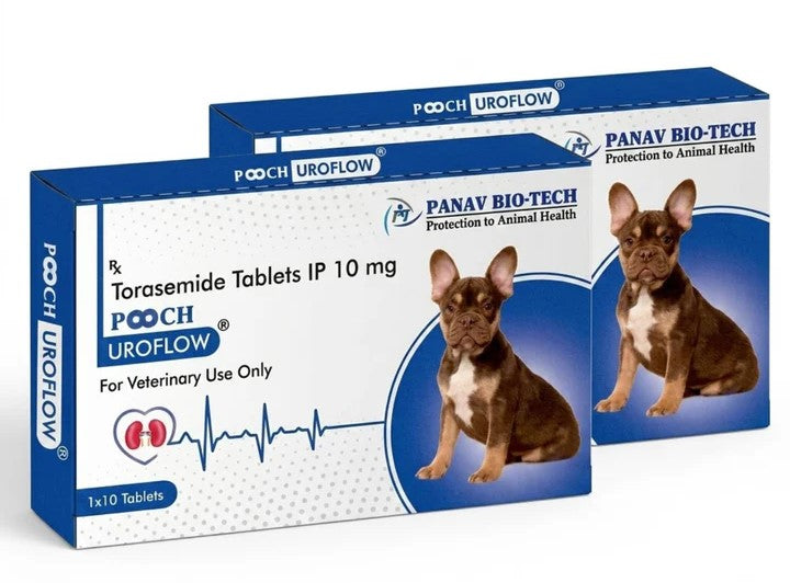 Pooch Uroflow Torsemide IP 10 mg (10 Tablets) Diuretic Tablet for Dogs & Cats
