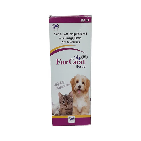 Alpicvet Furcoat Syrup - Premium Skin & Coat Supplement for Dogs & Cats 200ml
