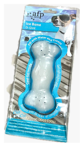 ZOOOP Ice Bone Chewing Toy, Fill with Water and Freeze, Suitable for Puppies Teething, Blue