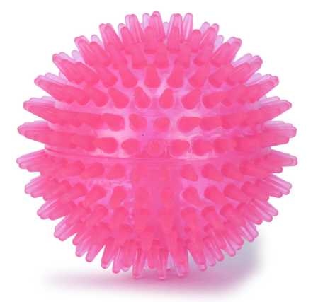 ZOOOP Spiked Squeaky Chew Ball for Dogs & Puppies | Color May Vary