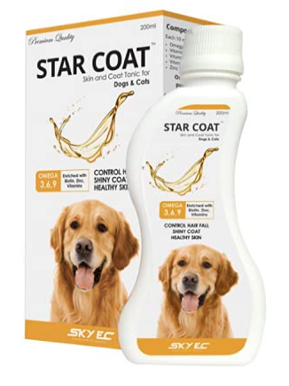 SKY EC Dynamicsales(India) Sky-Ec Star Coat Dog Syrups For Dogs , Kitten & Cats, 500Ml (Pack Of 2)