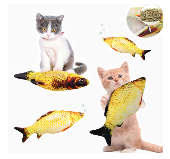 ZOOOP Floppy Fish Soft Toy for Dogs | Puppy Chew & Kicker, Activated Moving Dog Toy with USB-Chargeable Plush for Indoor Playing, Relaxing, Exercising (Design 2)