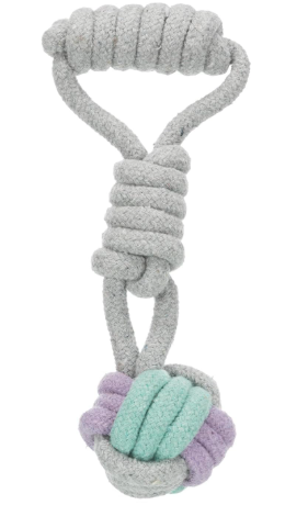 ZOOOP unior Rope Ball for Pets | Non-Toxic Tug Toys for Puppies and Adult Dogs | Made of Cotton | 6 cm | 23 cm