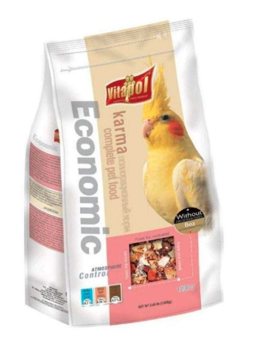 Vitapol Economic Food for Cokatiel 1200Gm (Pack of 2), All Life Stages, Chunk, Bird
