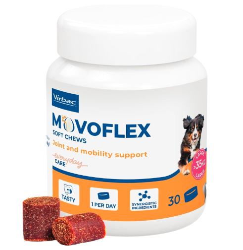 Virbac MOVOFLEX Joint Supplement for Large Dogs of (Above 35 kg)|| (30 Chews)