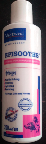 virbac animal health Episoothe - Soothing Shampoo for Dogs, Cats and Horses,200 Ml
