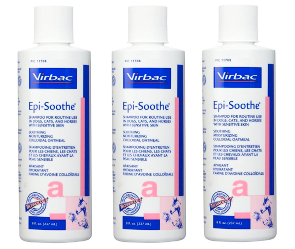 Virbac Epi-Soothe Oatmeal Shampoo, 200ml (Pack of 3), 600 Milliliter (Pack of 3)
