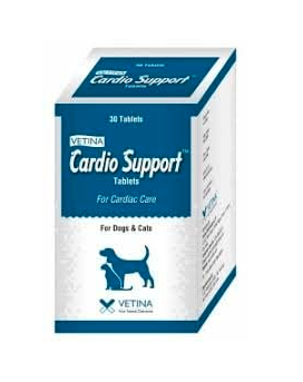Vetina Cardio Support Tablets for Cardiac Care for Dogs & Cats 30 Tablets