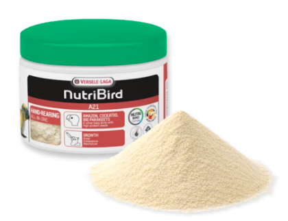 Versele-Laga Nutribird A21 Hand Rearing Food For Amazons, Cockatoos, Large Parakeets And Other Baby Birds 250Gm, Powder