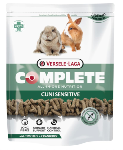 Versele-Laga Complete Cuni Sensitive Easily Digestible All-In-One Pellet For Sensitive Rabbits 500Gm,Adult