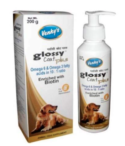 Venky's Glossy Coat Plus - 200 gm by Jolly and Cutie Pets