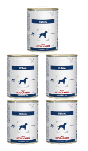 Royal Canin Veterinary Diet Renal dog Can 410gm ( Pack of 5), All Life Stages, wet