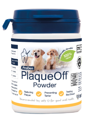ProDen PlaqueOff Powder Supports Normal, Healthy Teeth, Gums, and Breath Odour in Dogs 40 gm