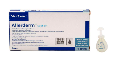 ALLERDERM SPOT-ON for Medium and Large Dogs 6 pipettes of 4 ml each