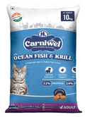 Carniwel Ocean Fish & Antarctic Krill Adult Dry Cat Food 10 kg | Fresh & Natural Ingredients | Highly Palatable | Supports Healthy Skin & Glossy Coat