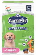 Carniwel Superfoods Puppy Dry Dog Food 3 Kg | 100% Vegetarian | Fresh & Natural Ingredients | Highly Palatable | GMO Free
