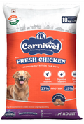 Carniwel Fresh Chicken Adult Dry Dog Food 10 kg | Natural Ingredients for Optimal Skin & Coat Health | Highly Palatable | Supports Joint Health
