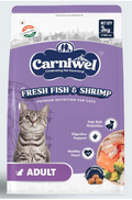 Carniwel Fresh Fish & Shrimp Adult Dry Cat Food 3 Kg | Fresh & Natural Ingredients | Highly Palatable | Supports Healthy Skin & Glossy Coat