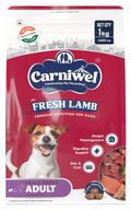 Carniwel Fresh Lamb Adult Dry Dog Food 3 Kg | Natural Ingredients for Optimal Skin & Coat Health | Highly Palatable | Supports Joint Health