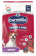 Carniwel Fresh Lamb Adult Dry Dog Food 1 Kg | Natural Ingredients for Optimal Skin & Coat Health | Highly Palatable
