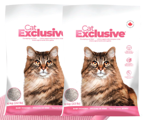 Intersand Cat Exclusive Clumping Cat Litter Scoopable, Low Dust, Hard Clumps – All Breed Cats, Long-Lasting Odor Control, Easy to Clean (10 Kg)
