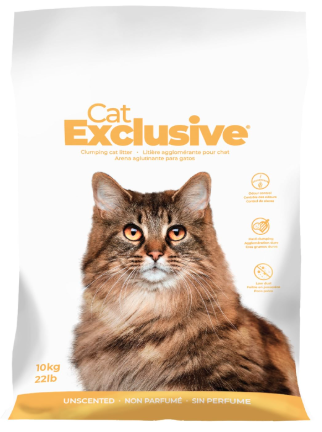 Cat Exclusive Unscented Premium Cat Litter – 18kg | 99.9% Dust-Free, Fragrance-Free Hard Clumping Bentonite for Sensitive Cats & Kittens
