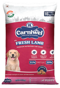 Carniwel Fresh Lamb Puppy Dry Dog Food 10 Kg | Natural Ingredients for Healthy Skin & Coat | Highly Palatable | Supports Brain & Muscle Development