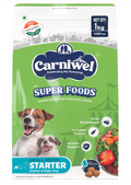 Carniwel Superfoods Starter Dry Dog Food 1kg| 100% Vegetarian | Fresh & Natural Ingredients | Highly Palatable | GMO Free