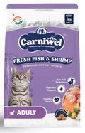 Carniwel Fresh Fish & Shrimp Adult Dry Cat Food 1 Kg | Fresh & Natural Ingredients | Highly Palatable | Supports Healthy Skin & Glossy Coat