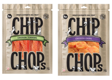 Chip Chop Dog Treat Combo Pack 70g Each – Chicken Chips & Chicken Tenders, Healthy Dog Snacks, High Protein Training Treats for Dogs, Easily Digestible Pet Treats for All Breeds