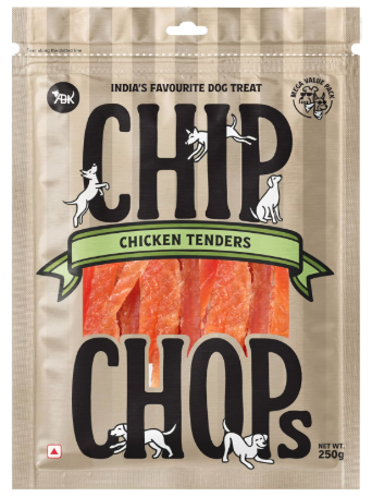 Chip Chops Chicken Tenders Dog Treats 250g, High Protein Low Fat Dog Snacks, Healthy Training Reward Treats for Dogs, Soft & Chewy Chicken Dog Treats, Easily Digestible Pet Snacks