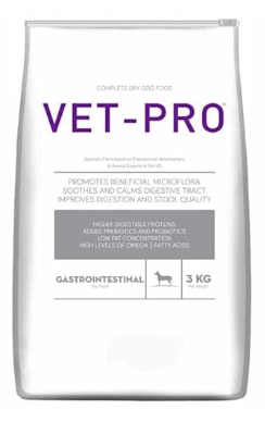 Vet Pro Gastrointestinal Dry Dog Food, 3 kg, Digestive Health Formula