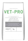 Vet-Pro Low Fat Dry Dog Food for Obesity Control and Weight Management, 3kg