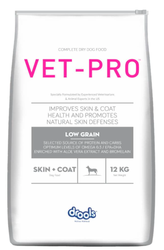 Vet PRO Skin & Coat Adult Dry Dog Food, Chicken Flavor, 12 KG
