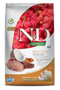Farmina N&D Quinoa Skin & Coat Adult Dog Food | Grain-Free | Duck, Quinoa, Coconut & Turmeric | Supports Healthy Skin & Coat | for Adult Dogs | 2.5kg