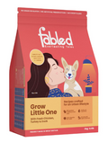 Fabled Grow Little One- Dry Dog Food for Small and Medium Breed Puppies (3-12 Months), Grain Free, Turkey & Duck, 2 kg