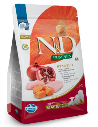 Farmina N&D Pumpkin Starter Puppy Dog Food | Chicken, Pumpkin & Pomegranate | Rich in Anti-oxidants| Puppies & Lactating Bitches | 2.5kg
