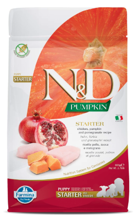 Farmina N&D Pumpkin Starter Puppy Dog Food | Chicken, Pumpkin & Pomegranate | Rich in Anti-oxidants| Complete Food for Puppies | 0.8kg