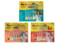 Heads Up For Tails Me-O Creamy Cat Treats All Life Stages Combo - Bonito, Crab, Salmon Flavors - Pack of 20 Sticks Each