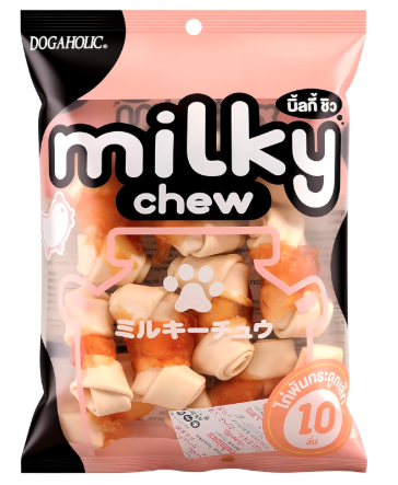 Milky Chew Chicken & Milk Flavoured Dog Bone Treats | Soft & Nutritious Training Snacks | 70g