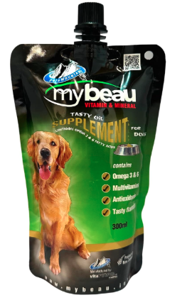 Palamountains My Beau for Dogs – Omega 3 & 6, Essential Vitamins – Enhances Skin, Coat, Immunity, Digestion & Reduces Fur Balls (1.5, Grams)