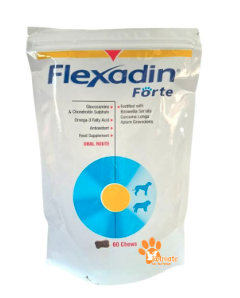 Petmate your Paw Partner Flexadin Forte - Joint Support Tablet for Dogs (Pack of 60 Chews)