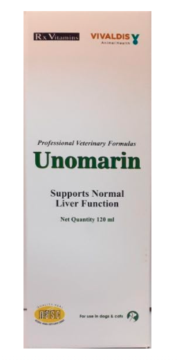 Unomarin Syrup - Supports Normal Liver Function for Dogs & Cats - 120ml