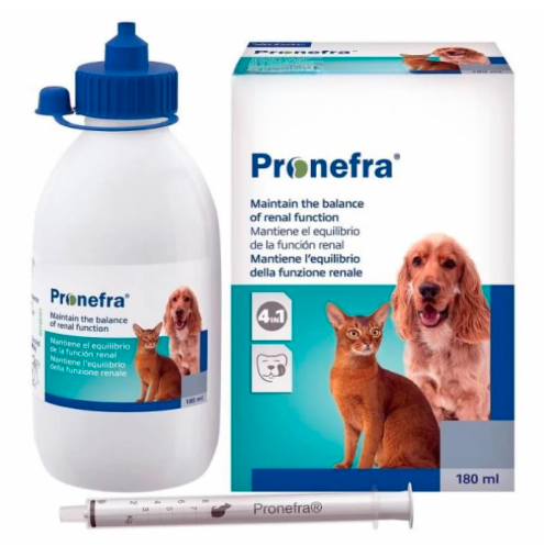 Petmate your Paw Partner Pronefra - Palatable Oral Suspension Syrup - Feed Supplement for Dogs & Cats - 180ML