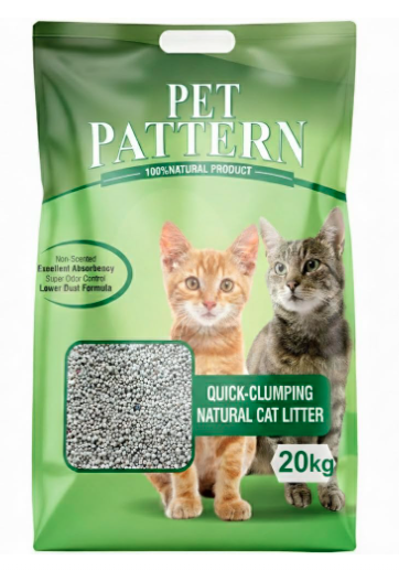 Pet Paterrn Natural Cat Best Litter | Quick-Clumping | Non-Scented, Low Dust Formula, Odour Free Home Exclusive (20Kg)