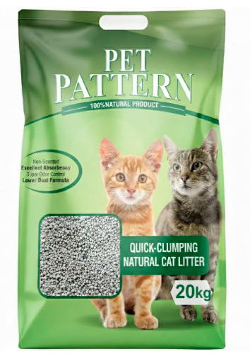 Pet Paterrn Natural Cat Best Litter, Quick-Clumping, Non-Scented, Low Dust Formula, Odour Free Home Exclusive (20kg)