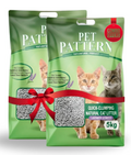 Pet Paterrn Natural Cat Best Litter, Quick-Clumping, Non-Scented, Low Dust Formula, Odour Free Home Exclusive (5kg Lavender Scented Pack of 2)